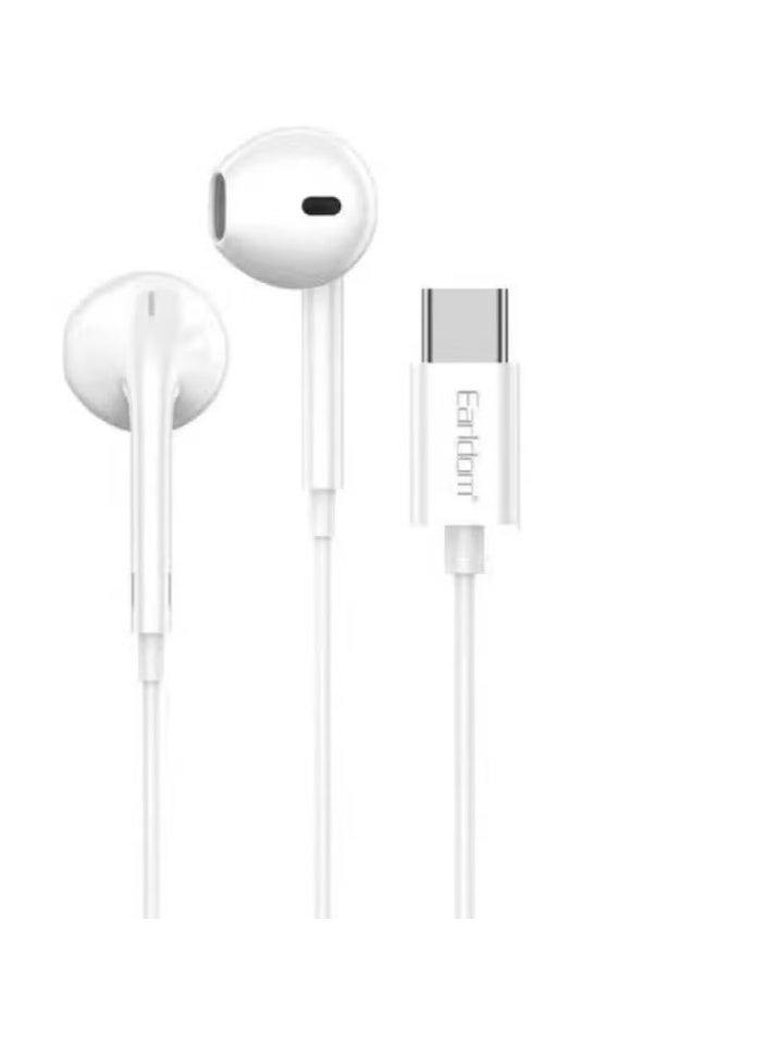 Earldom ET-E74C USB-C Wired Earbuds with Microphone & Volume Control - Image 2