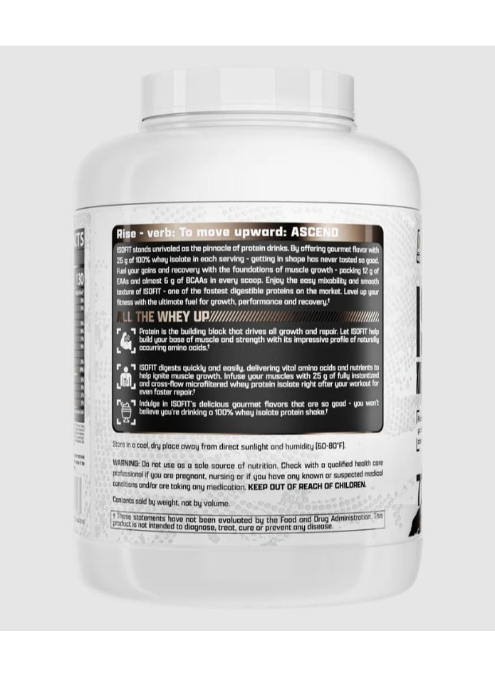Nutrex Research Iso Fit Whey Protein Isolate 5 lbs - Chocolate - 70 Servings  - Image 3
