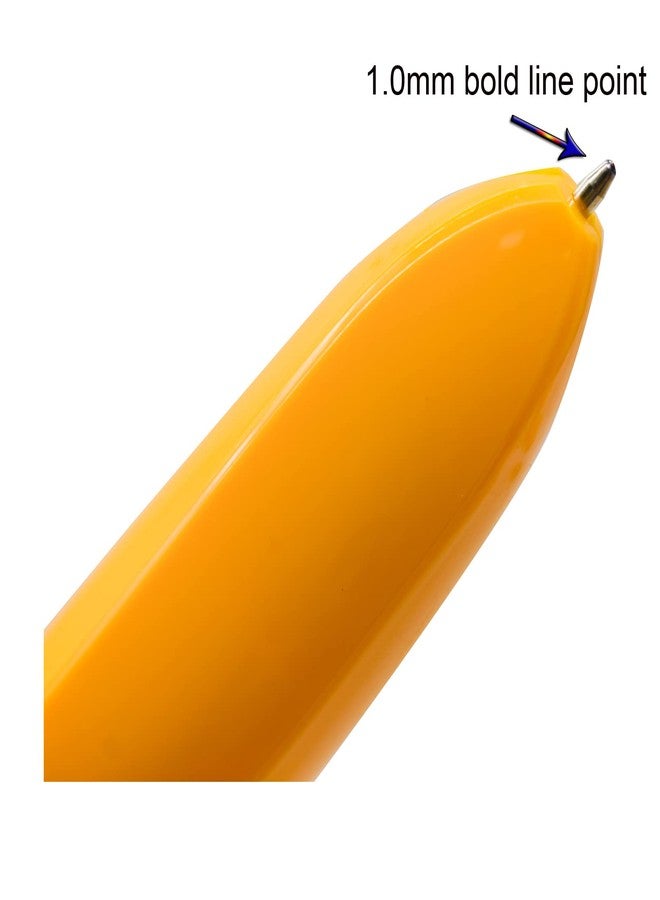 Lopenle 10PCS Novelty Banana Pens Fruit Ballpoint Pen Fun Retractable Pens 1.0mm Black Ink For Desk Decoration Accessories Stationery School Office - Image 3