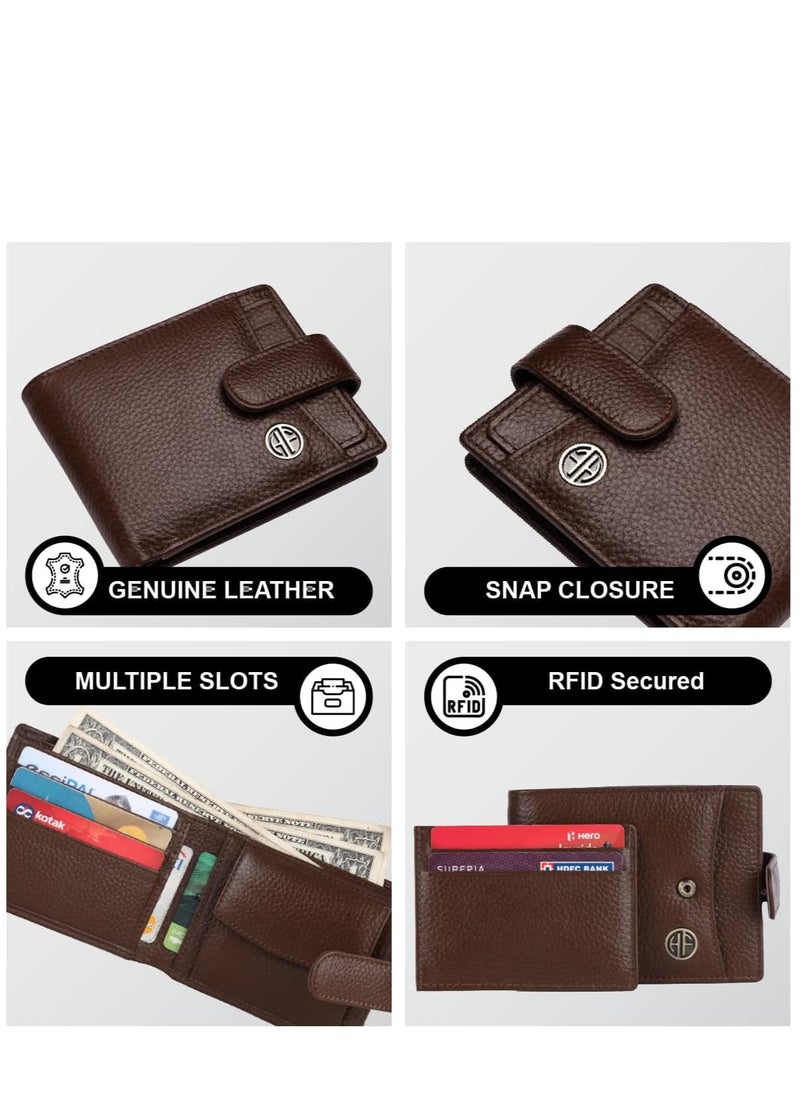 HAMMONDS FLYCATCHER - Leather Wallet for Men, Brushwood - Image 1