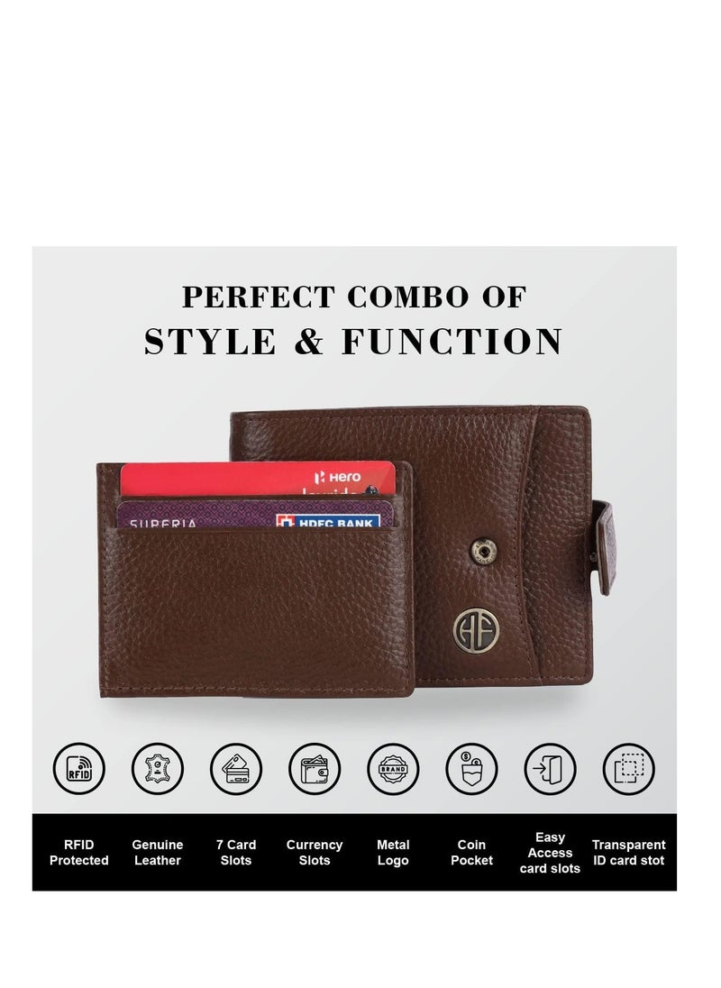 HAMMONDS FLYCATCHER - Leather Wallet for Men, Brushwood - Image 1