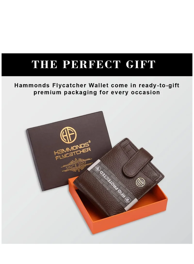  هاموندز فلاي كاتشر محفظة جلدية للرجال، خشب الفرشاة
