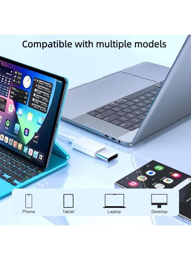 Wired USB C Earphones with Microphone & Volume Control, Type C In-Ear Earbuds for iPhone 16/15 Pro Max, iPad Pro/Air, Samsung Galaxy S25/S24, Google Pixel & More (Hi-Fi Digital Audio, White) - Image 5