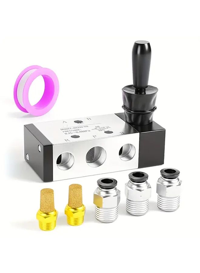 4H210-08 Heavy Duty 5 Way 2 Position Air Solenoid Valve With NPT Thread - Image 1