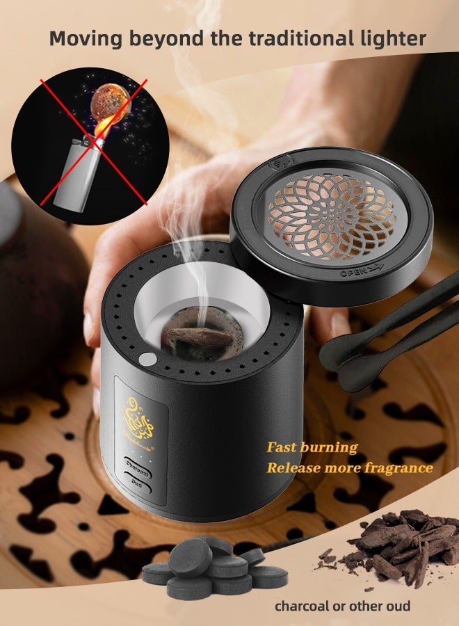 بخون مبخرة كهربائية 2 في 1 من الفحم والعود من النوع C مبخرة محمولة موزع Aoma للسيارة - Image 4