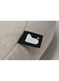 Extreme Lounging Extreme Lounging® - Original Mini Teddy Bean Bag for Kids - Made in UK - Premium Quality Double Stitched Bean Bag - Cosy, Warm & Comfortable - Soft & Lightweight with 2 Teddy ears - Color Ivory  - Image 3