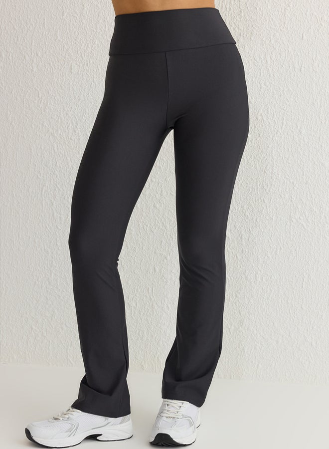 trendyol Anthracite Full Length Straight Cut Recovery Diver Knitted Sports Leggings - Image 4