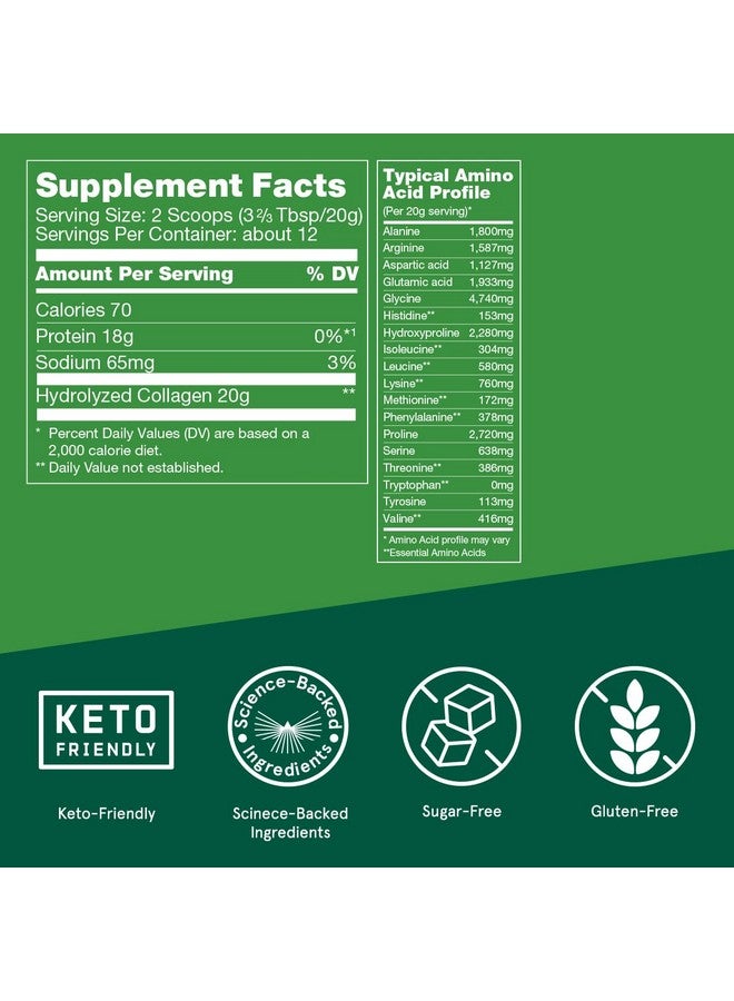 Bulletproof Collagen 18g Protein Powder, 8.5 oz, Unflavored - Image 2