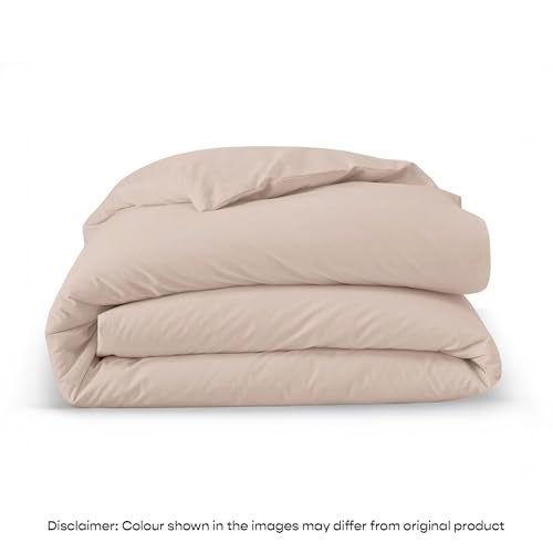 SleepyCat Sateen Duvet Cover | 100% Cotton | 300TC Sateen Weave with Corner Ties & Zipper Closure | Oeko-TEX & AZO Free - Pabble (Single Size, 90x60 Inches) - Image 2
