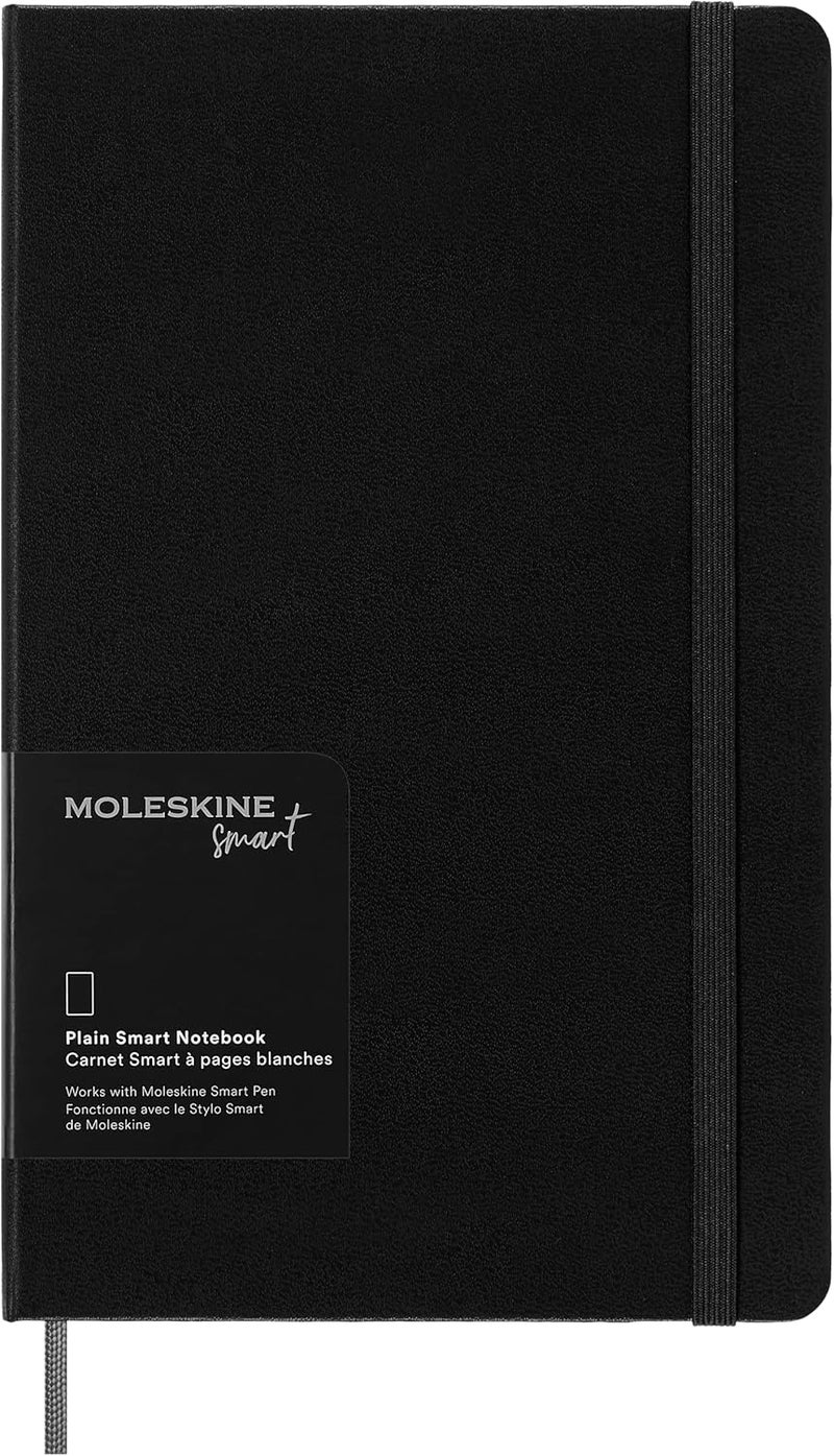 Moleskine: مفكرة ذكية كبيرة عادية سوداء بغلاف صلب - Image 1