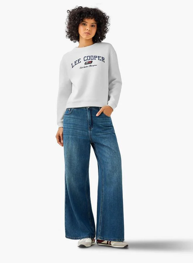 لي كوبر Lee Cooper Regular Fit Sweatshirt with Print