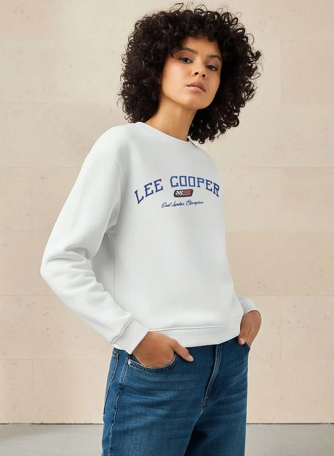 لي كوبر Lee Cooper Regular Fit Sweatshirt with Print