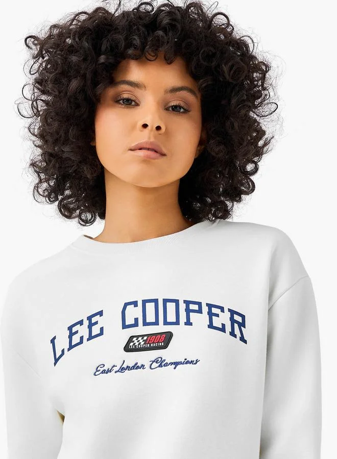 Lee Cooper  Lee Cooper Regular Fit Sweatshirt with Print for Women | Best Price UAE