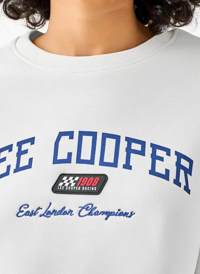 Lee Cooper  Lee Cooper Regular Fit Sweatshirt with Print for Women | Best Price UAE