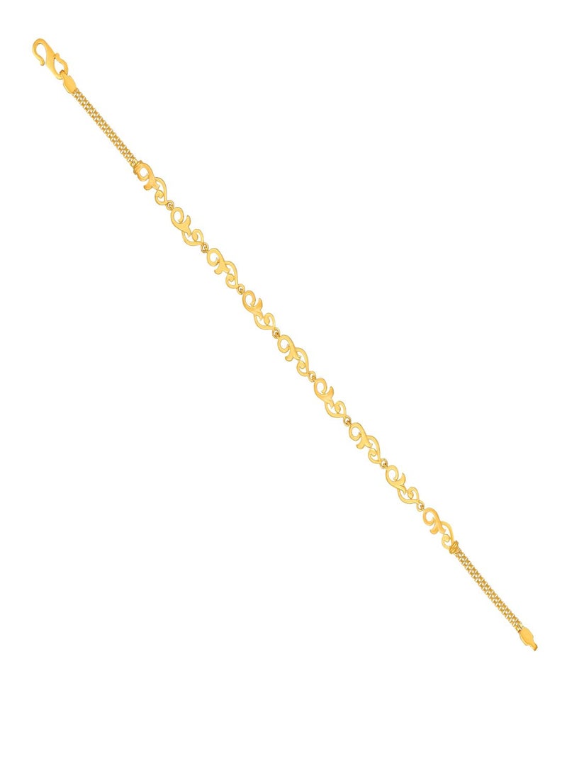 Malabar Gold and Diamonds 22 KT 916 Purity Gold Bracelet DZBR411Y75  - Image 2