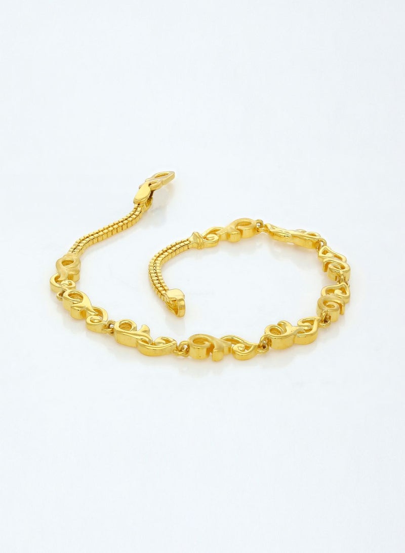 Malabar Gold and Diamonds 22 KT 916 Purity Gold Bracelet DZBR411Y75  - Image 3