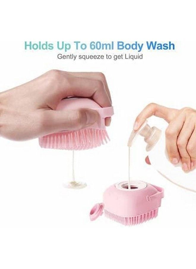 EASYMART Body Bath Brush Silicone Soft Cleaning Bath Body Brush With Shampoo Dispenser  - Image 3