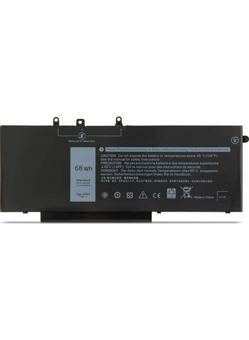 Replacement Battery 68Wh 8500mAh Dell Latitude 5480 5580 5280 5288 5488 5490 5491 5495 5580 5590 E5288 E5480 E5580 Precision 3520 3530 Series GJKNX Battery  - Image 1