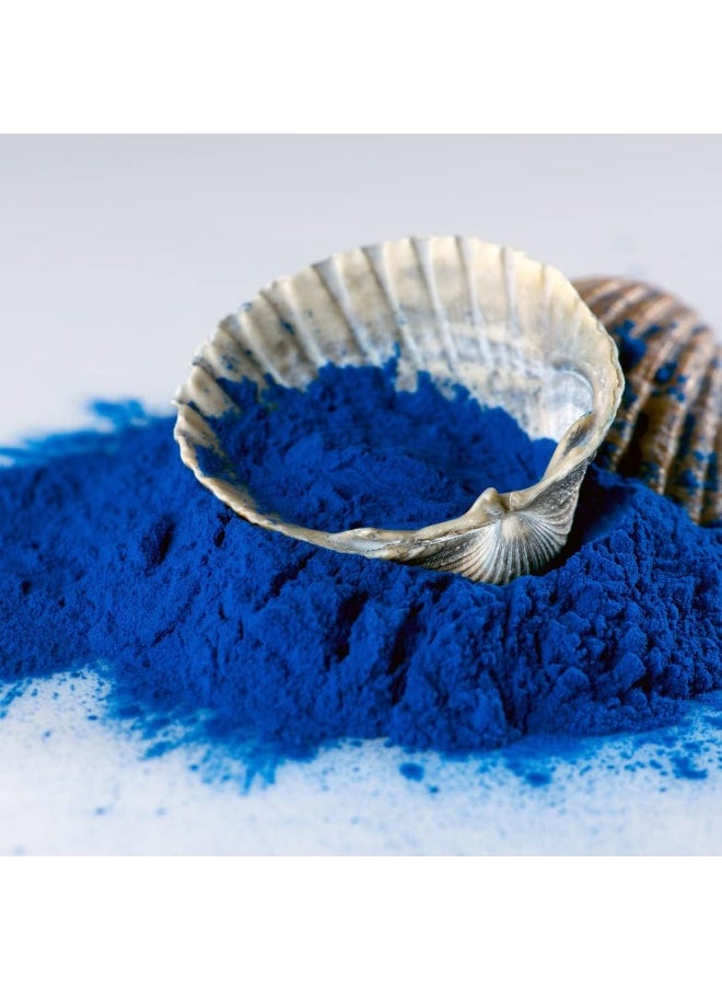 Ellie's Best - Blue Spirulina Powder 100% Pure Superfood Supplement Brilliant Blue Natural Food Coloring Pure Water Extracted - Image 1