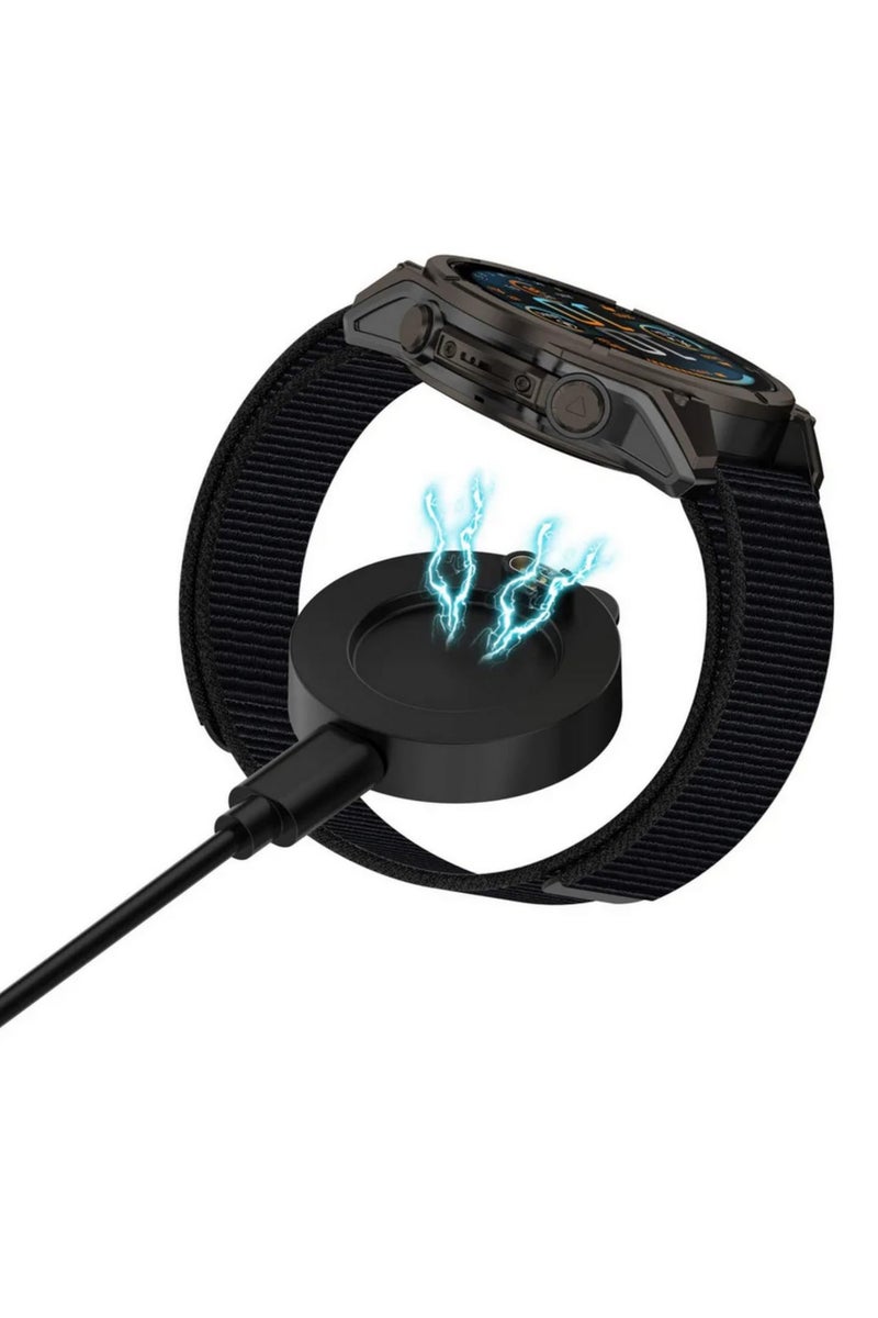 Universal Connected Wireless Fast Charging Dock for Garmin Venu X1 Quatix 8 Fenix 8 7 6 5 Tactix 8 Forerunner 570 970 Vivoactive Smartwatches and More only Adapter - Image 5