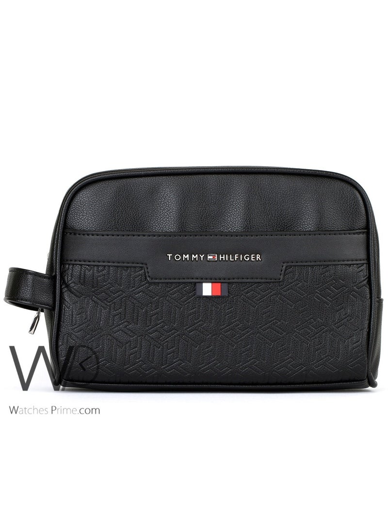 Tommy Icons Tommy Hilfiger Fabri Black Handbag For Men - Image 5