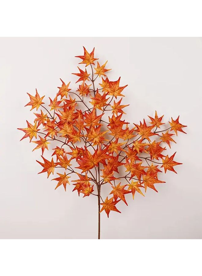 Large Red Maple Artificial Tree Set Weather Resistant Indoor Outdoor Decor - Image 4