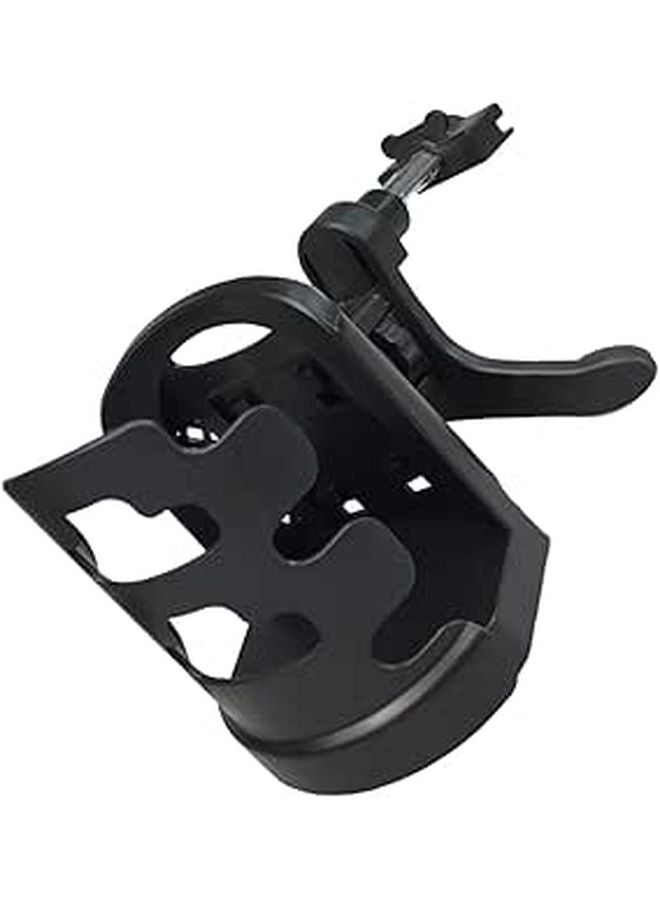 Universal Car Cup Holder Air Vent Mount Black Plastic Beverage Rack for Travel - Image 1