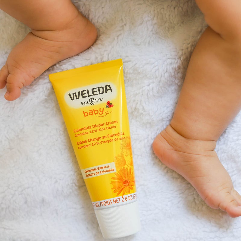 ويليدا Baby Calendula Diaper Cream, 2.8 Fluid Ounce, Plant Rich Protection with Calendula, Chamomile, Sweet Almond Oil, Lanolin and Zinc Oxide - Image 3