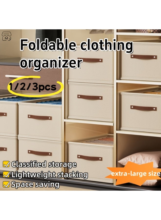 Foldable Fabric Storage Bins for Closet & Shelf – Sturdy Cube Organizer Boxes, Multipurpose Home Storage for Clothes, Towels, Shoes, Books, Toys – Stackable, Durable, Decorative Storage Basket for Bedroom, Living Room, Bathroom, Dorm, Laundry Room - Image 4