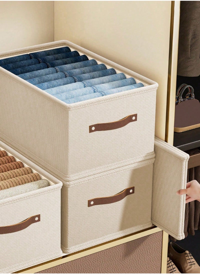 Generic 1pc Versatile Foldable Storage Box For Clothes, Jeans, Underwear & Socks - Non-Woven Fabric Organizer ﻿  - Image 3