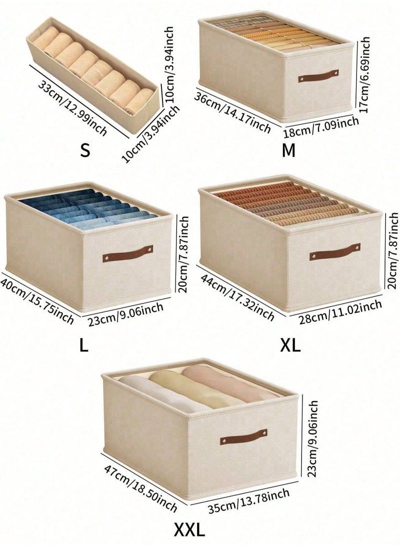 Generic 1pc Versatile Foldable Storage Box For Clothes, Jeans, Underwear & Socks - Non-Woven Fabric Organizer ﻿  - Image 5