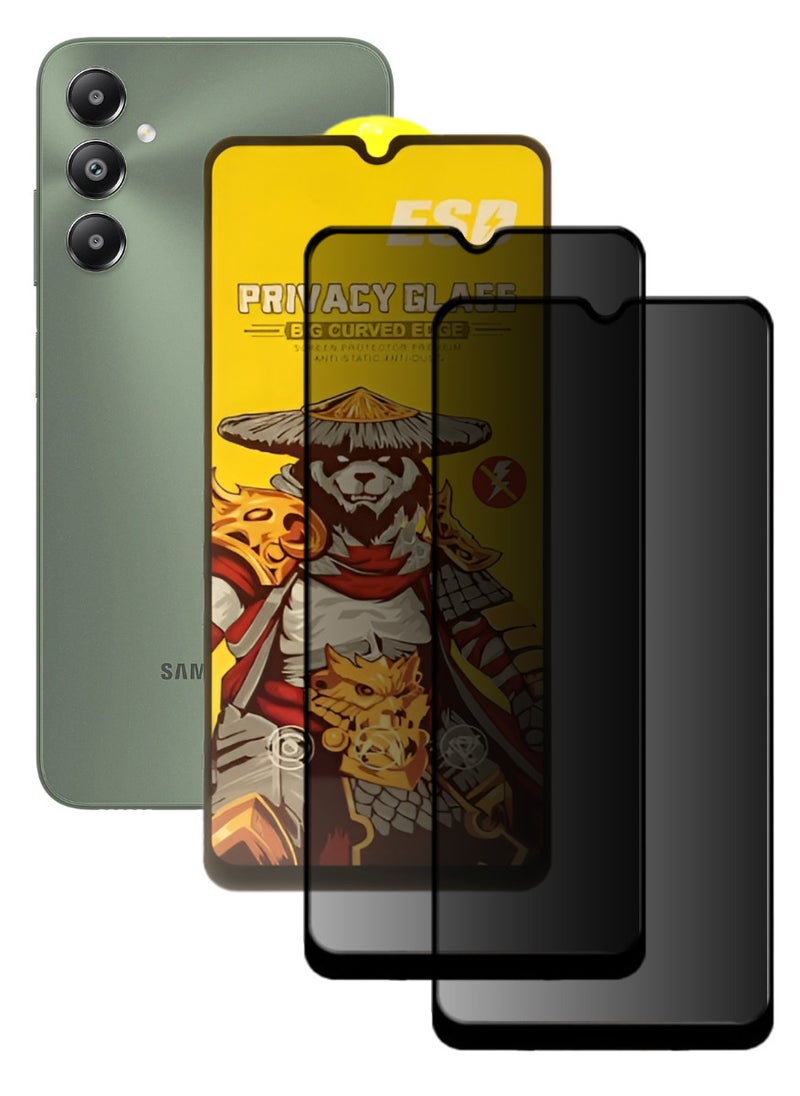 ESD 2 Pieces Tempered Dustproof Privacy Glass Screen Protector Compatible For Samsung Galaxy F14 - Image 1
