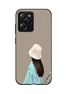 Protective Case Cover For Xioami Pcoo X5 Pro Brown Hat Girl Design Multicolour