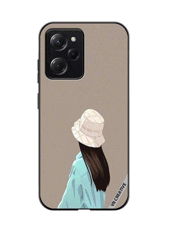 VR CREATIVE - Protective Case Cover For Xioami Pcoo X5 Pro Brown Hat Girl Design Multicolour - Image 1