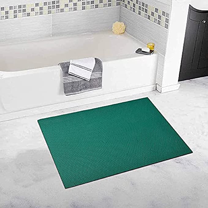 Purav Light AntiSkid NonSlip Waterproof Rubber Door Mat for Home Outdoor Entrance Large Size Foot Mats 2x14 feet Green - Image 2