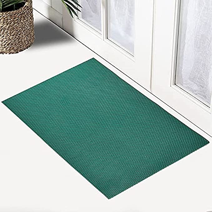 Purav Light AntiSkid NonSlip Waterproof Rubber Door Mat for Home Outdoor Entrance Large Size Foot Mats 2x14 feet Green - Image 4