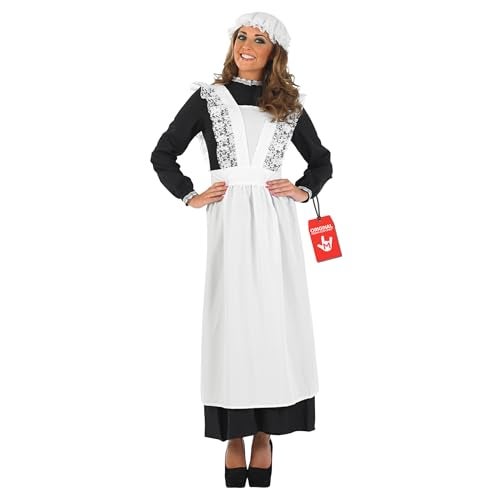fun shack Victorian Maid Costume for Women, Long Sleeve Dress, Classic Maid Outfit, Elegant Victorian Style, Medium - Image 5