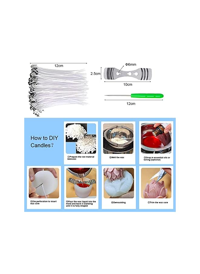 The Bros Silicone Candle Molds Set for Candle Making, 6 Pcs Yarn Ball Bubble Candle Mold, 3D Rose Silicone Mold, Cake Mold for Baking Desser, Silicone Mold for Soy Wax, Soap, DIY Scented Candle - Image 2