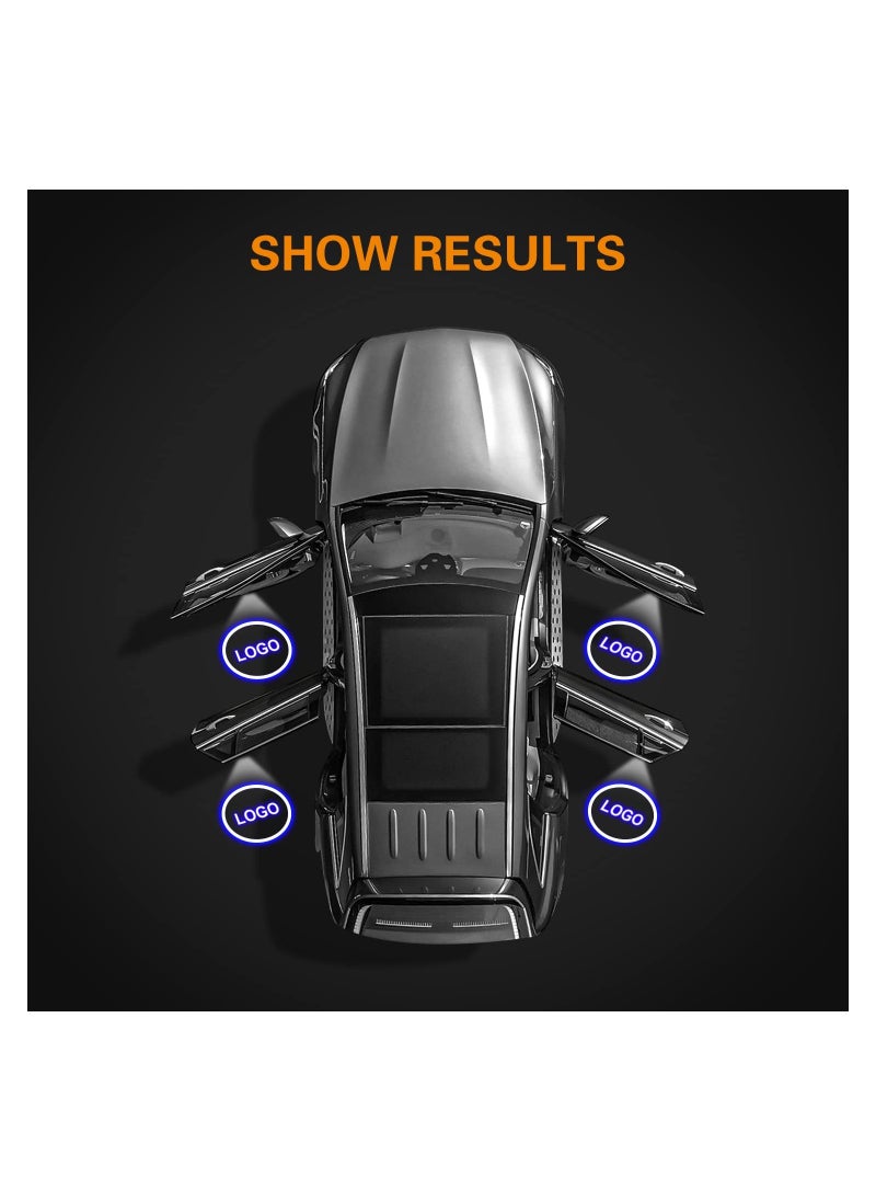 SYOSI - 2PCS Car Door LED Logo Light Replacement for Cadillac, 3D Ghost Shadow Puddle Lights Never Fade 3D LED Car Light Car Door Logo LED Ghost Shadow Light LED Logo Shadow Lights for CT6 XT4 XT5 XTS ATS SRX - Image 1
