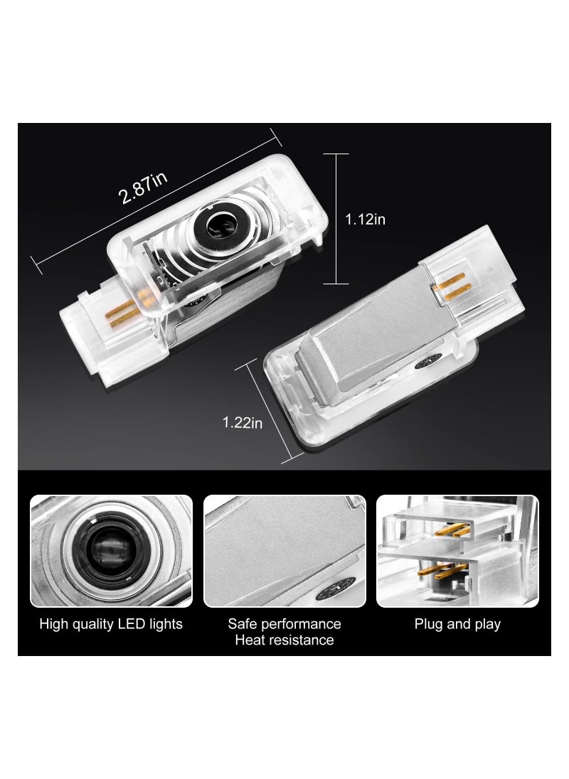 SYOSI - 2PCS Car Door LED Logo Light Replacement for Cadillac, 3D Ghost Shadow Puddle Lights Never Fade 3D LED Car Light Car Door Logo LED Ghost Shadow Light LED Logo Shadow Lights for CT6 XT4 XT5 XTS ATS SRX - Image 1