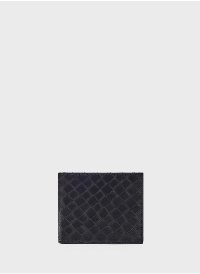 Robert Wood - Weave Texture Bi-Fold Wallet - Image 1