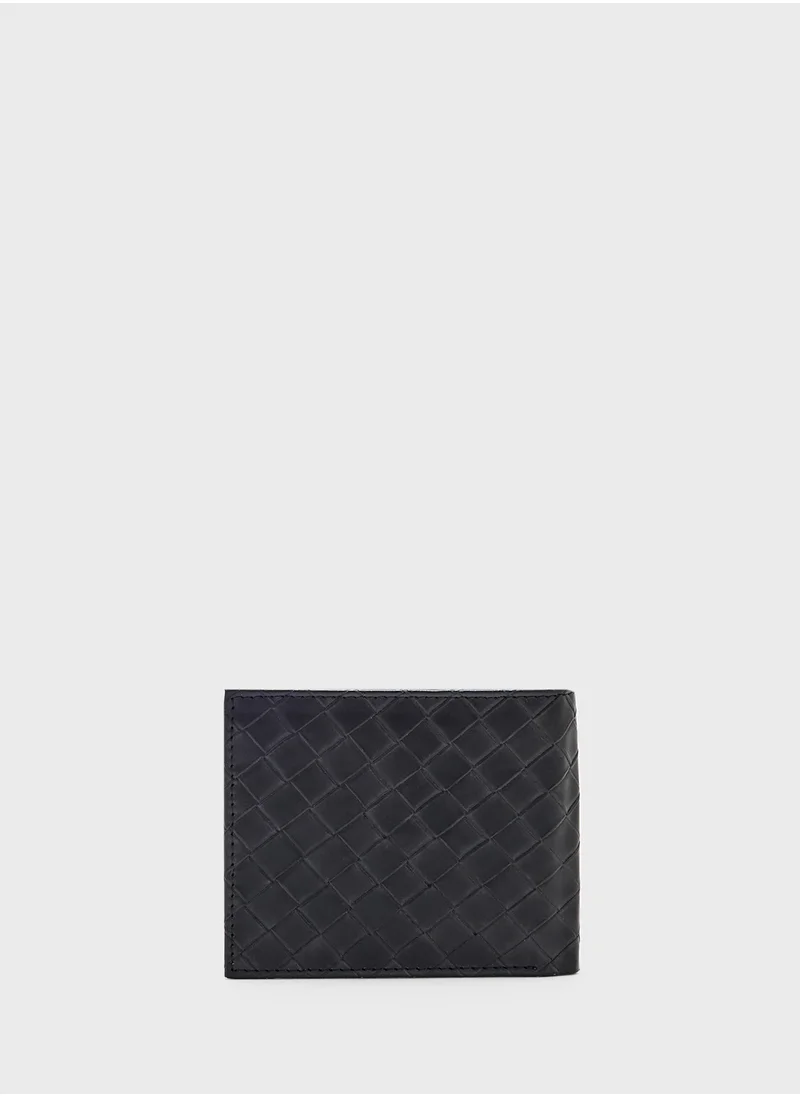 Robert Wood Weave Texture Bi-Fold Wallet