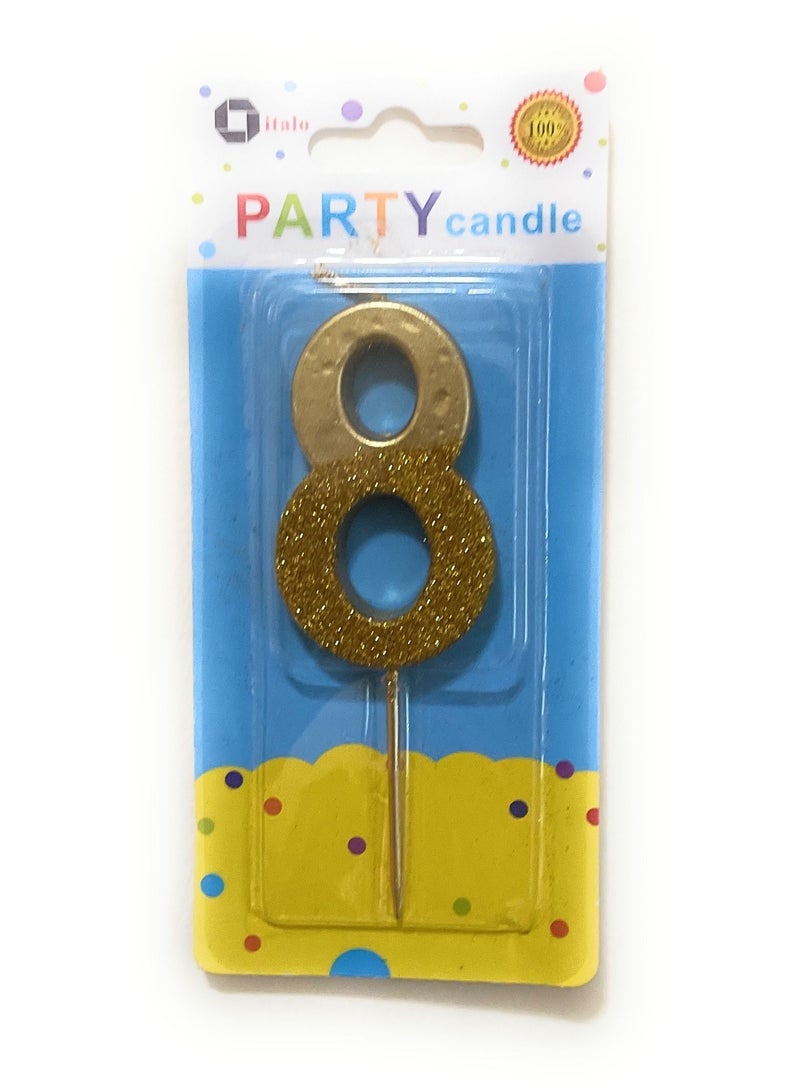 ITALO Party Number 8 Candle