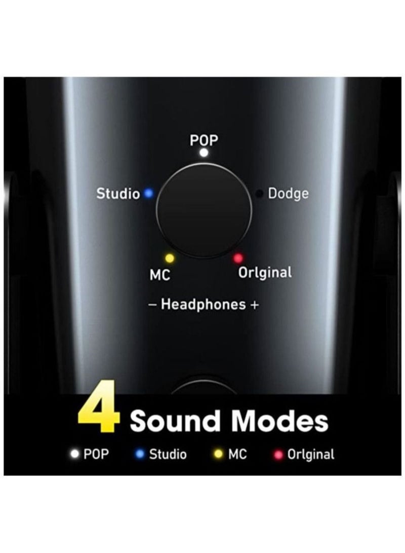 Jmary PW10 Professional Metal Voice Recording Usb Condenser Studio And Podcast Recording Gaming Microphones - Image 4