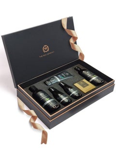 The Man Company Charcoal Kit Set Of 6 - Body Wash, Shampoo, Face Scrub, Face Wash, Cleansing Gel, Soap | Best Gift For Men | Combo Set For Husband, Boyfriend  - Image 1