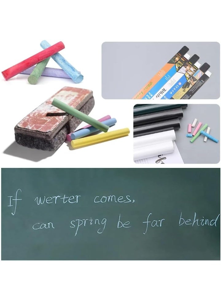 Extra-Large Green Chalkboard Sticker Roll 45×200 cm – Removable Blackboard Wall Sticker Made of High-Quality PVC, Easy to Write & Erase, Supports Chalk and Traditional Whiteboard Markers – Peel & Stick Blackboard Paper for Walls, Doors, Tables, Appliances – Ideal for Home, Office, School – Includes 4 Chalk Pieces - Image 5