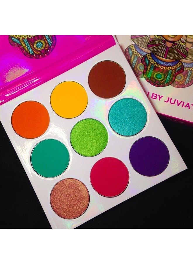 Juvia's Place لوحة ظلال العيون بالألوان الخضراء، الأرجوانية، الحمراء، البنية، والصفراء - مكياج عيون احترافي، لوحة ظلال عيون ملونة، لوحة مكياج لألوان العيون والتألق، مستحضرات تجميل ظلال العيون المضغوطة، درجات من - Image 2