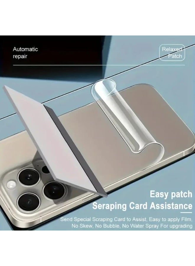 Muzz Matte Back Sticker Screen Protector for iPhone 16 Pro, Gelatin Film, Anti-Fingerprint, Full Side Anti-Scratch - Image 2