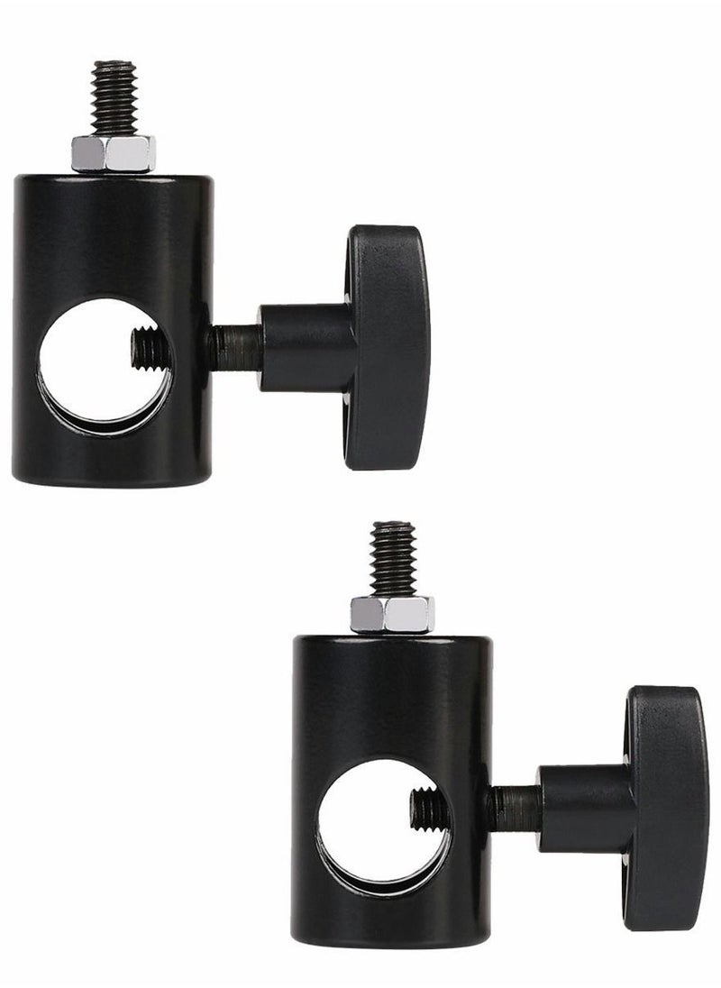 Y&D - 2PC Tripod Head Adapter Convert Light Stand Aluminum Ball with 1/4" Screw for LED Ring Monopod Bracket Load 8KG - Image 1