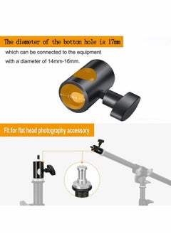 Y&D 2PC Tripod Head Adapter Convert Light Stand Aluminum Ball with 1/4" Screw for LED Ring Monopod Bracket Load 8KG  - Image 4